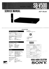 Sony SB-V500 Service Manual