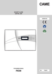 CAME PXC08 Programming Manual