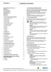 ebm-papst R3G630-RB21-01 Operating Instructions Manual