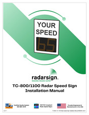 Radarsign TC-800 Instruction Manual