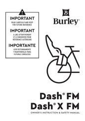 Burley DASH X FM Owner's Instruction And Safety Manual
