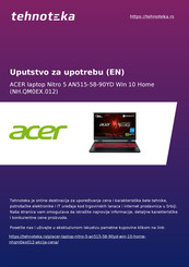 Acer AN515-58-90YD User Manual