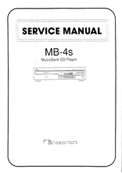 Nakamichi MB-4s Service Manual