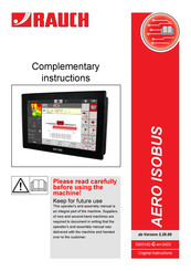 Rauch AERO ISOBUS Complementary Instructions