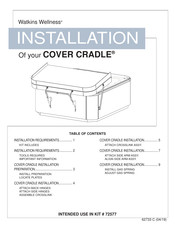 Watkins Wellness COVER CRADLE Installation Manual