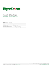 Wyrestorm NetworkHD 500 Series Reference Manual