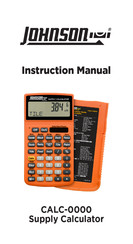 Johnson CALC-0000 Instruction Manual
