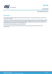 ST RHFAD128 GUI User Manual