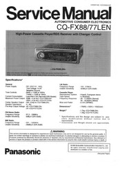 Panasonic CQ-FX88/77LEN Service Manual