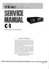Teac C-1 Service Manual