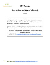 Bootstrap Farmer CAT Tunnel Instructions And Owner's Manual