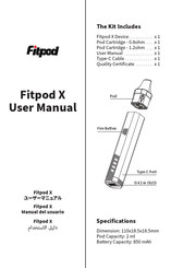 Fitpod X User Manual