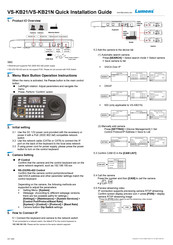 Lumens VS-KB21N Quick Installation Manual