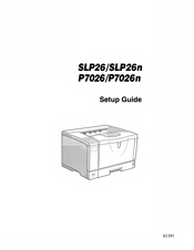 Savin SLP26n Setup Manual