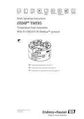 Endress+Hauser iTEMP TMT85 Brief Operating Instructions