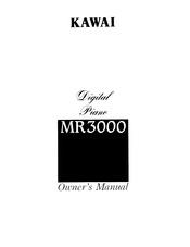 Kawai MR3000 Owner's Manual