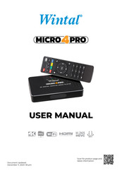 Wintal MICRO4PRO User Manual