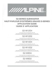 Alpine S2-W10D4 Application Manual