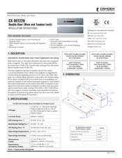 CAMDEN CX-DE1220 Installation Instructions Manual