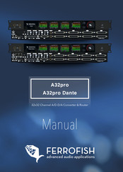 Ferrofish A32pro Manual