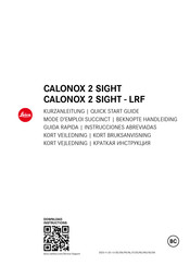 Leica CALONOX 2 SIGHT Quick Start Manual
