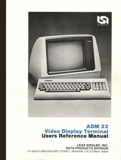 Lear Siegler ADM 22 User's Reference Manual