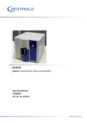 Berthold LB 9510 Operating Manual