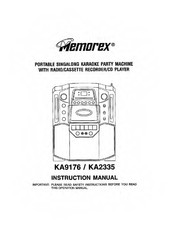 Memorex KA9176 Instruction Manual