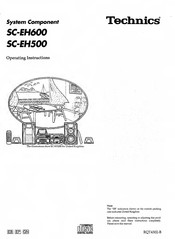 Technics SC-EH600 Operating Instructions Manual