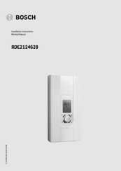 Bosch RDE2124628 Installation Instructions Manual