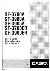 Casio SF-3700A User Manual