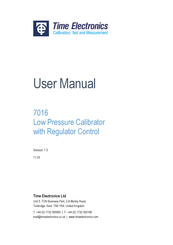 Time Electronics 7016 User Manual