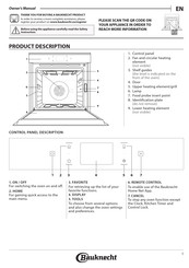 Bauknecht BIK11 FH8TS2 PT CH Owner's Manual
