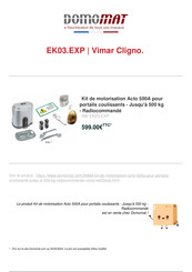 Vimar ELVOX ELA1 Installation And Operation Manual