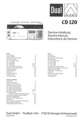 Dual CD 120 Service Manual