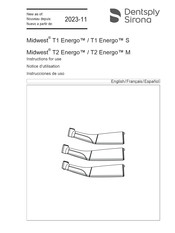 Dentsply Sirona Midwest T1 Energo S Instructions For Use Manual