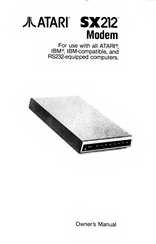 Atari SX212 Owner's Manual