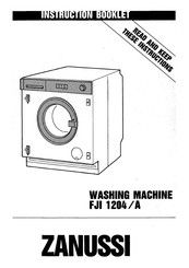 Zanussi FJI 1204/4 Instruction Booklet