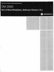 Motorola OM 2000 Installation & Operation Manual