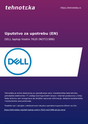 Dell Vostro 7620 Setup And Specifications