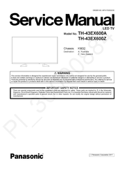 Panasonic VIERA TH-43EX600A Service Manual