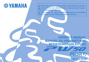Yamaha PW50 2008 Owner's Manual