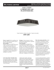 Lithonia Lighting CNY LED Installation Instructions Manual