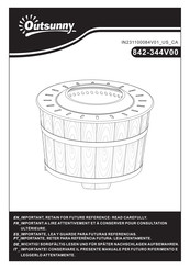 Outsunny 842-344V00 Manual