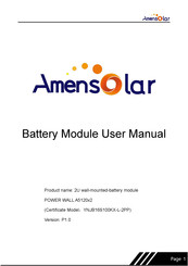 Amensolar POWER WALL A5120x2 User Manual