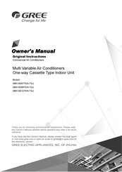 Gree GMV-ND12TD/A-TU Owner's Manual