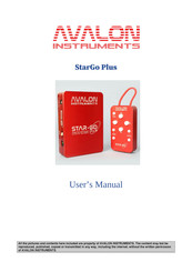 Avalon Instruments StarGo Plus User Manual