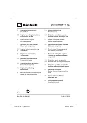 EINHELL Druckluftset 10 - tlg Original Operating Instructions