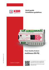 KBR D9-PQ Quick Manual
