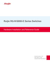 Ruijie RG-N18014-E Hardware  Installation And Reference Manual